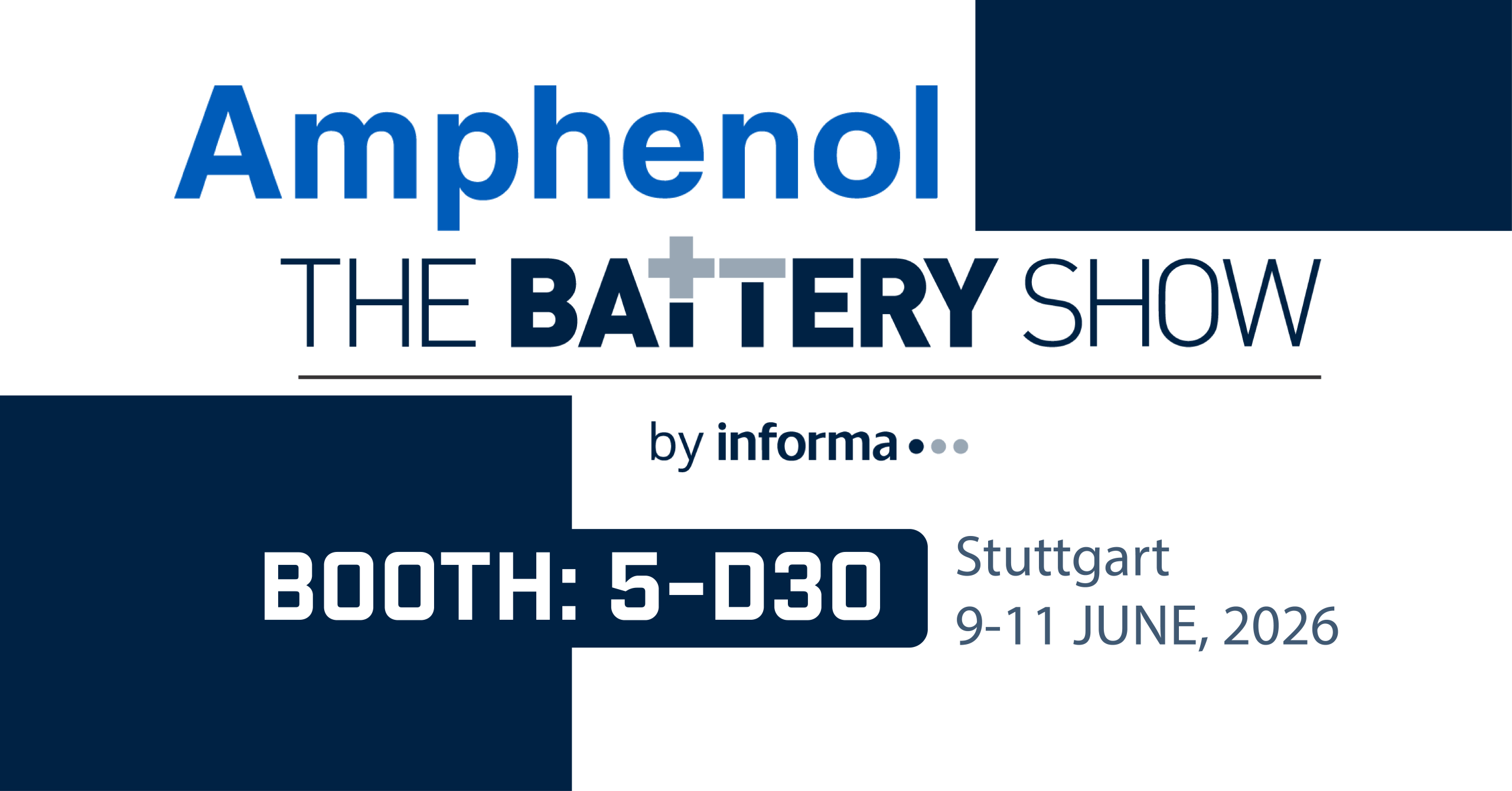 Featured image for “Amphenol at The Battery Show Europe 2026”