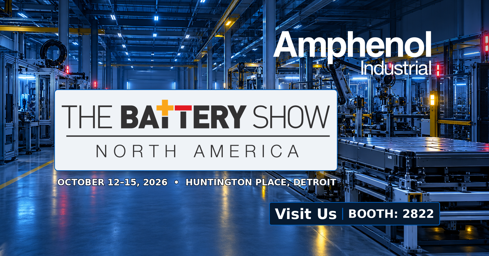 Featured image for “Amphenol Industrial Operations at The Battery Show 2026”